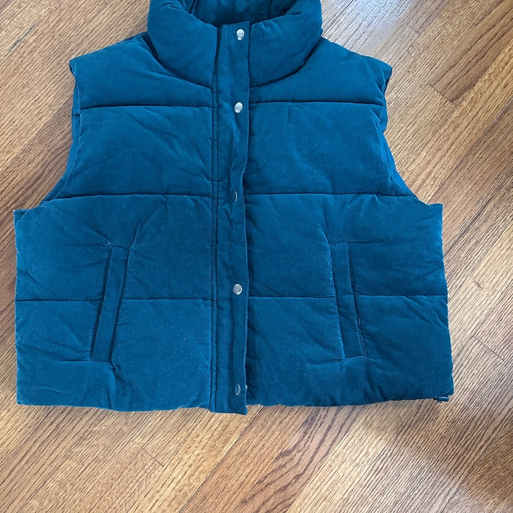 LOFT Dark Teal Corduroy Jacket